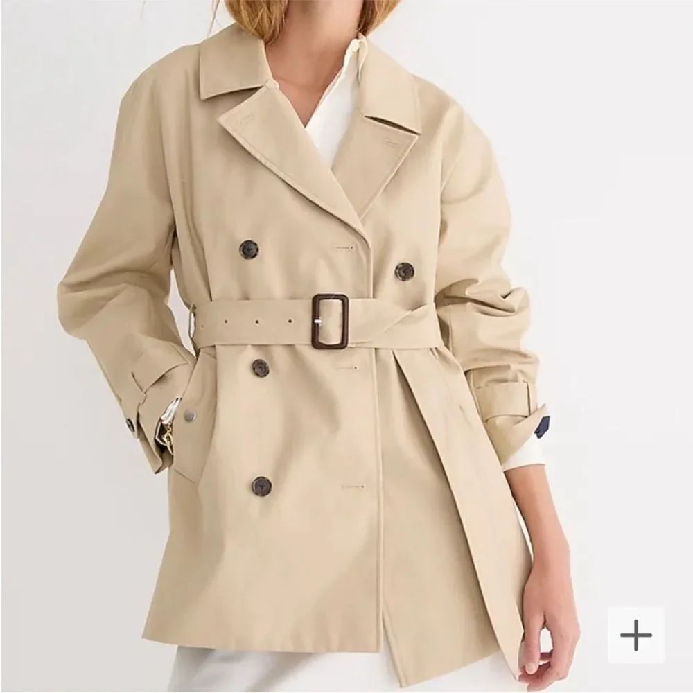 J.Crew Short Trench Coat. Size XL. NWT.